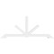 Ekena Millwork Vanguard Architectural Grade PVC Gable Bracket, 96"W x 40"H x 4"D x 4"F, 10/12 Pitch GBP096X40X0404VAN00 - alternate 2